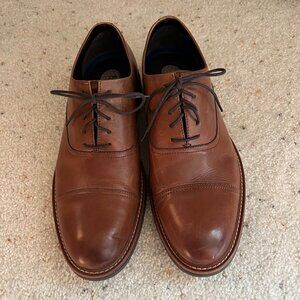Kenneth Cole Reaction Klay Flex Lace Up Men's Dress Shoe Oxford Size 12 Cognac